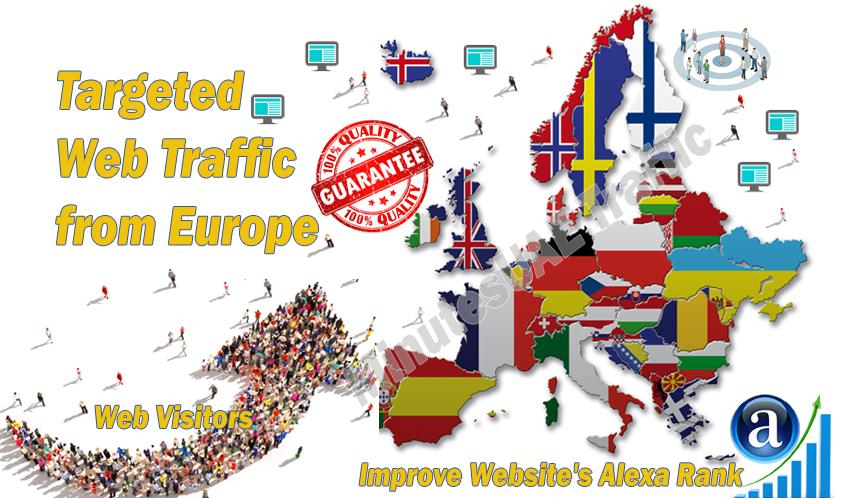 European web visitors real targeted Organic web traff...