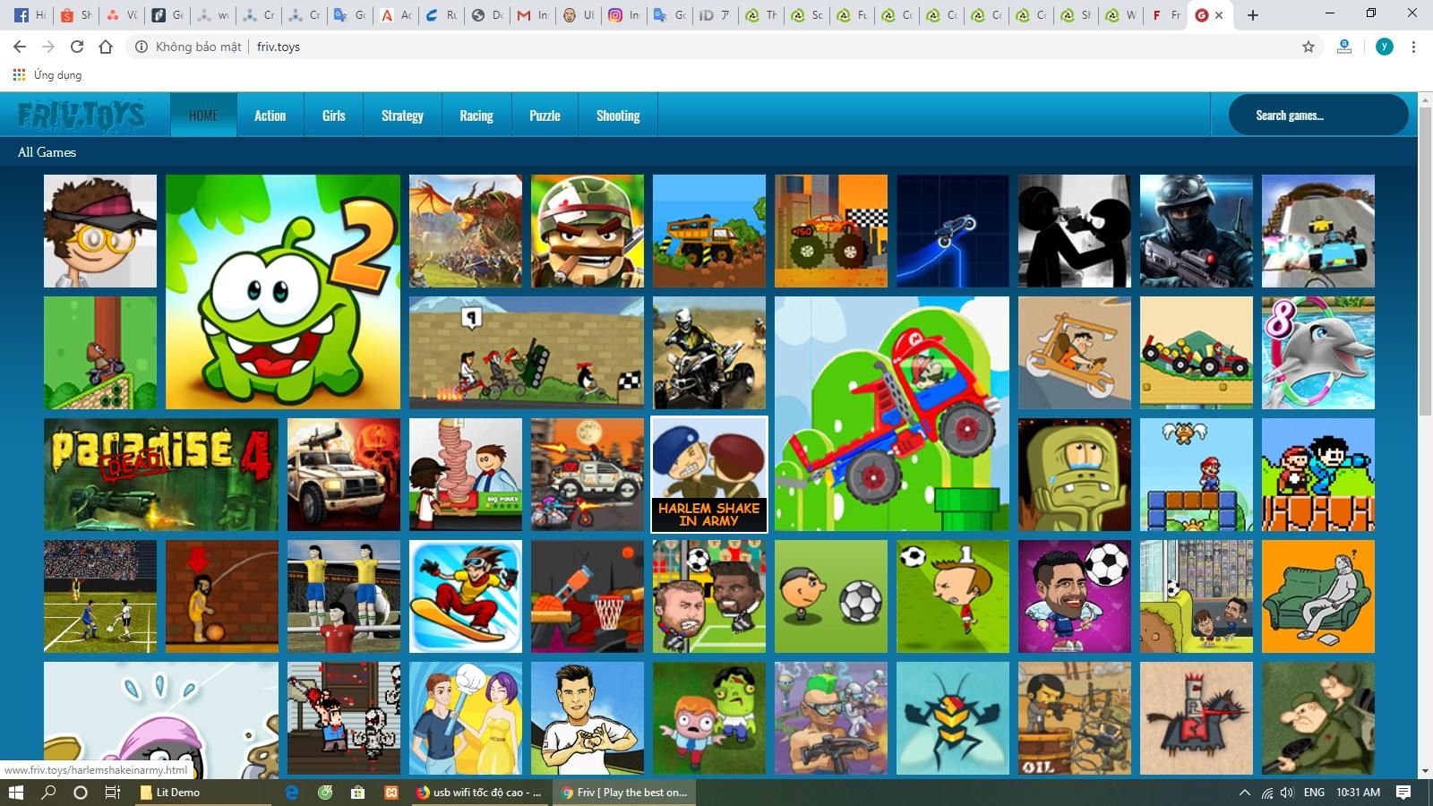 Share the source of the mini game website on the stan...