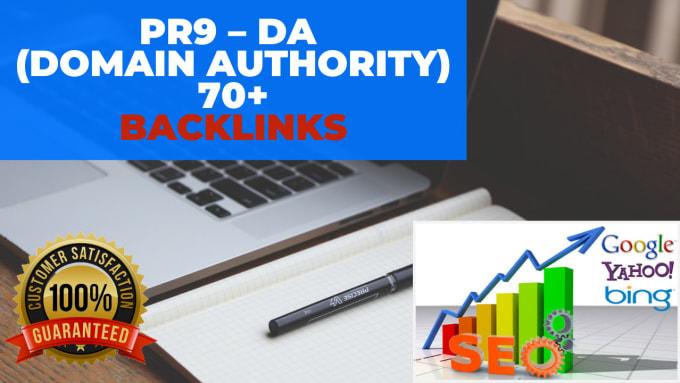 I will manually do 10 PR 9 DA 70+ high domain authori...