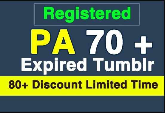 Register 10 Expired Tumblr PA70 Plus
