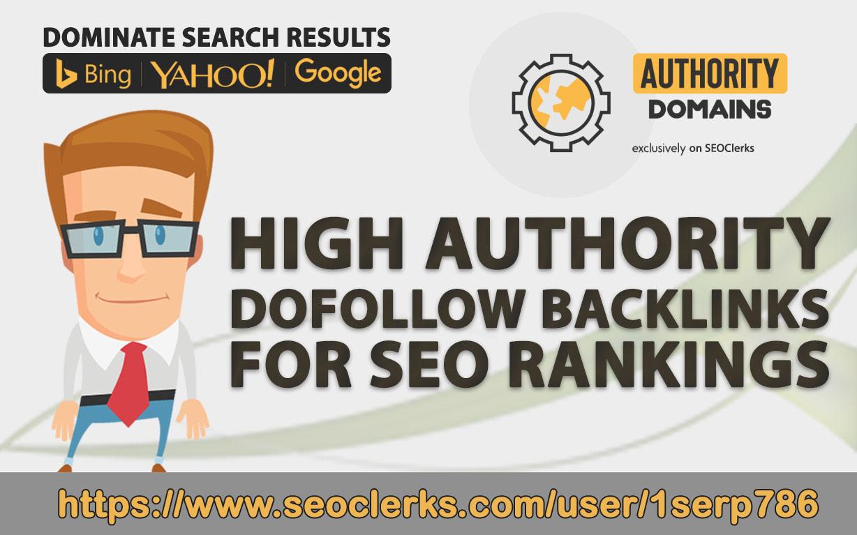 DOMINATE GOOGLE with High Authority Dofollow Backlink...