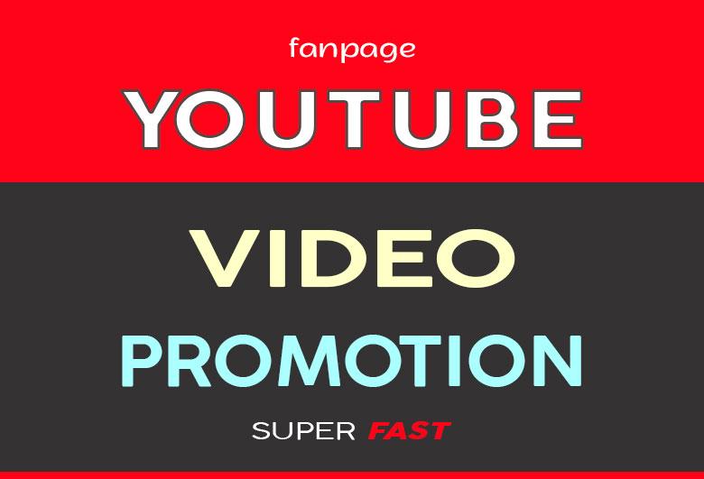 YOUTUBE VIDEO PROMOTION LONG LASTING AND REAL AUDIENC...