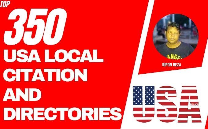 I will Create 350 USA local citations or Local Busine...