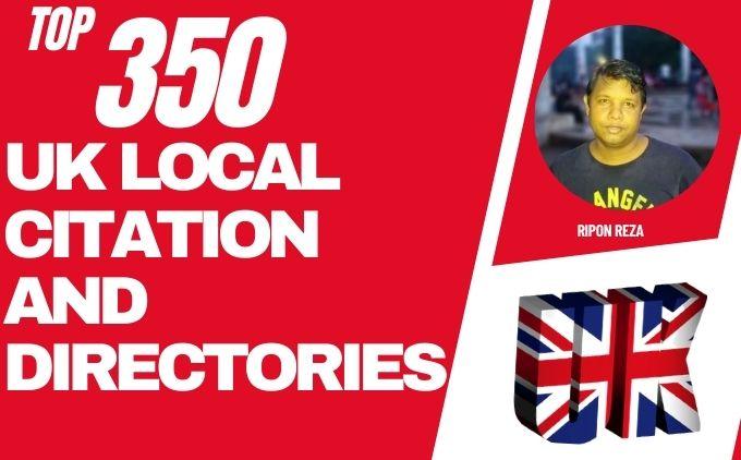 I will Create 350 UK local citations or Local Busines...
