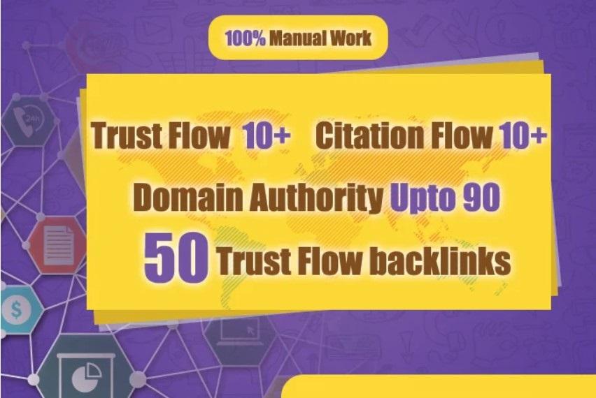 I will do 50 high authority dofollow trust flow backl...
