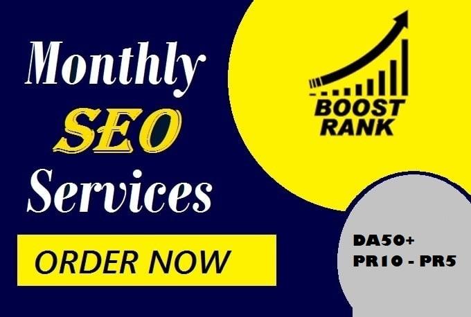 elevate your ranking, monthly SEO services