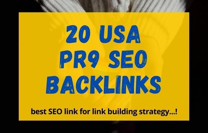 Whit Hat Links, 20 USA PR9 SEO Backlinks for link bu...