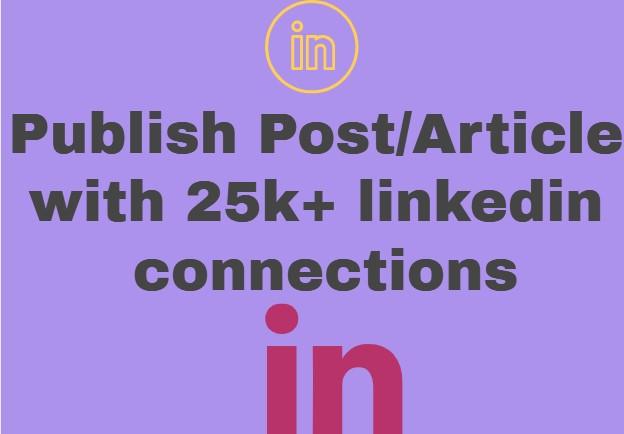 I shall publish your post on my linked profile Connec...