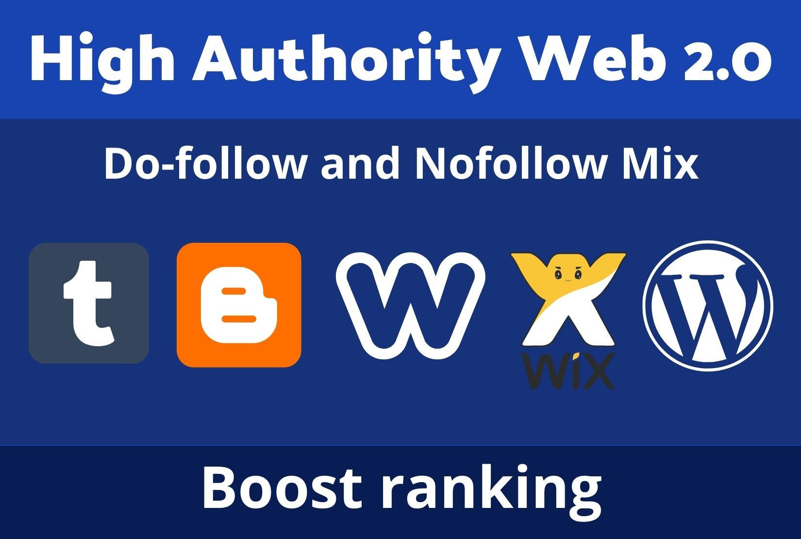 I will Provide 10 High Authority web2.o Backlinks