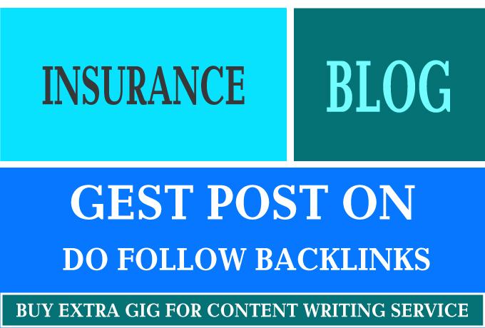 I will guest post on high quality insurance blog