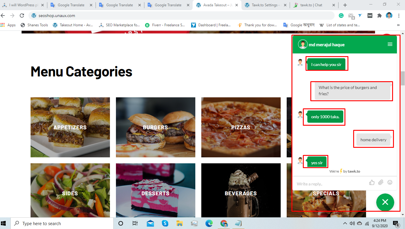 I will Create a tawk live Chatbot Any type WordPress ...