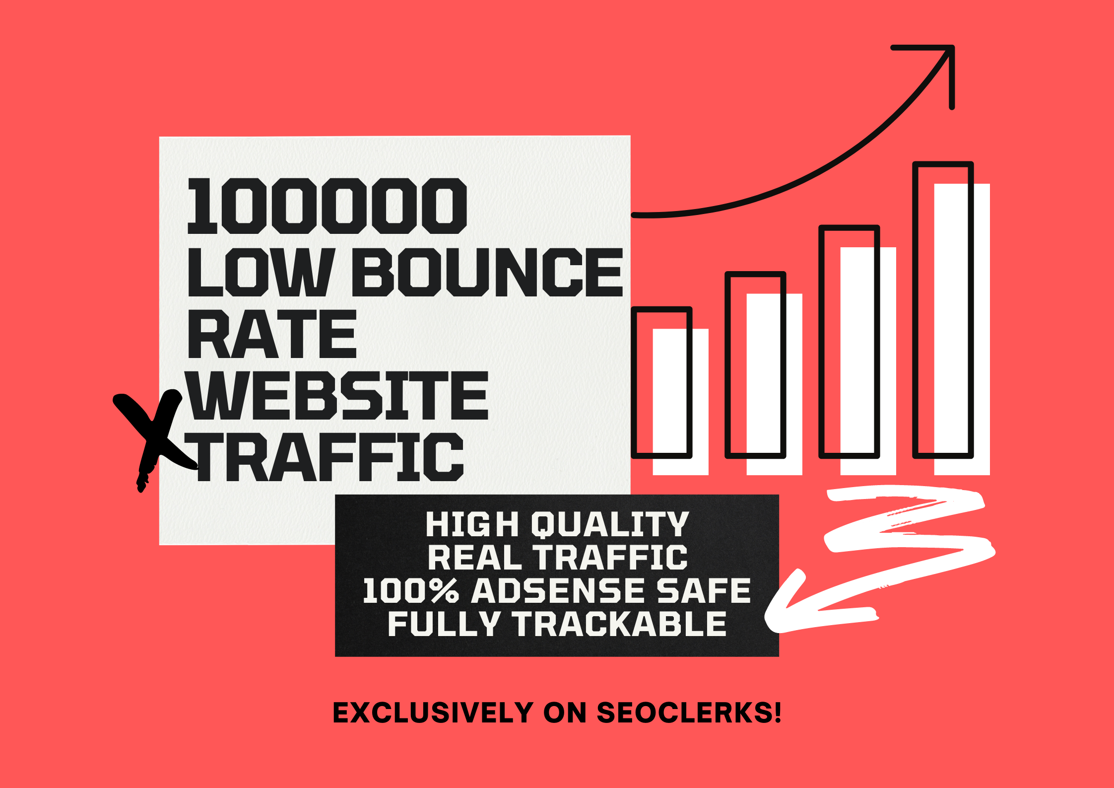 Send 100,000 Low bounce Rate Organic Real Human Traff...