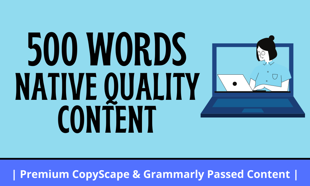 Write Engaging 500 Words Web Content