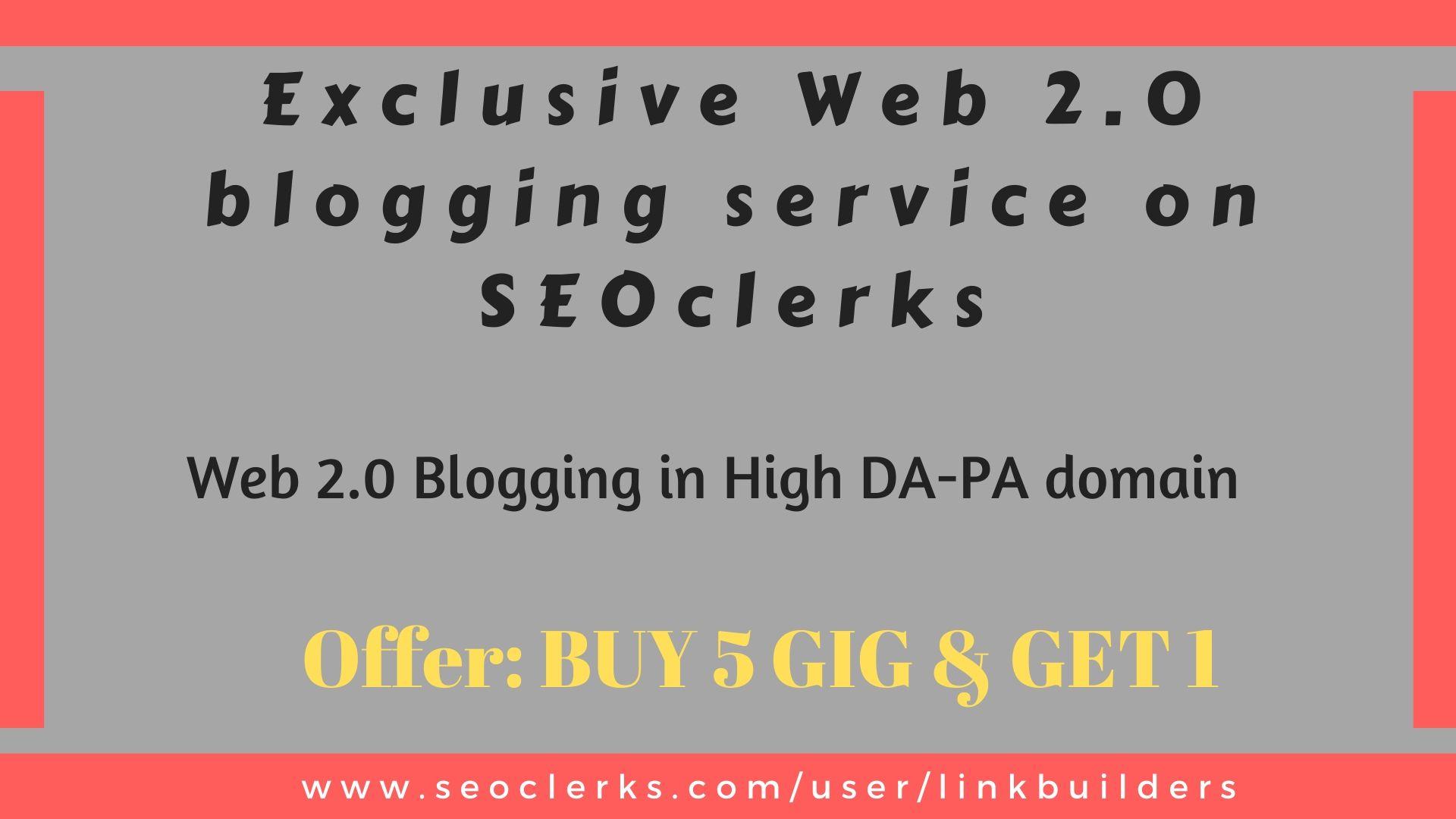 I will make 20 web 2.0 backlinks + 10 Bookmarking On ...