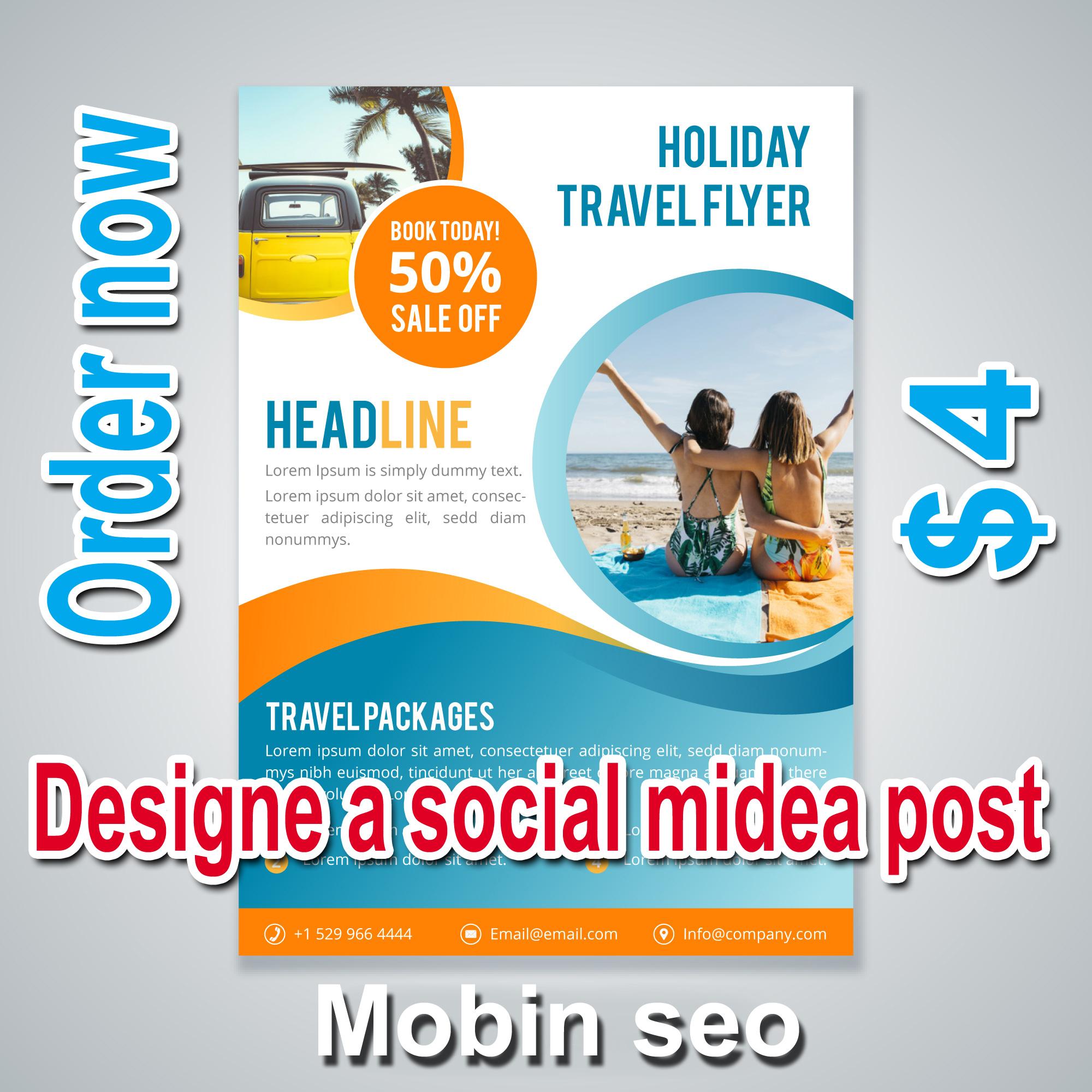 Designe high quality social midea post or flyer