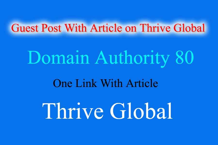 I can Publish Your Social Post with Article On Thrive...