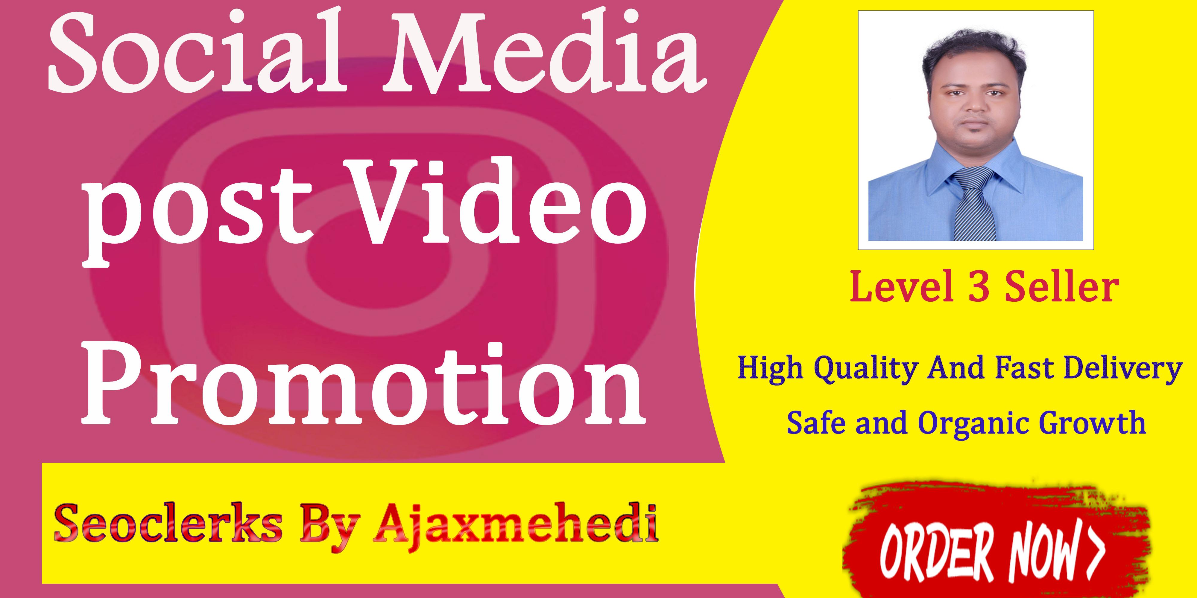 Genuine And ultra fast Do A High-Quality Video Promot...