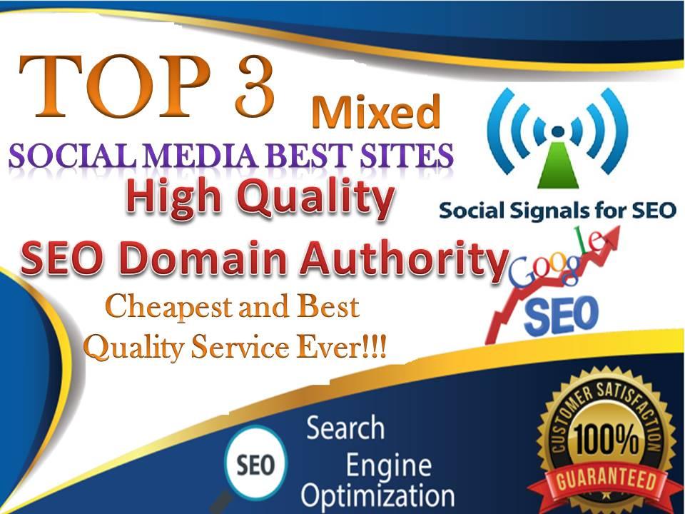 TOP No3 Social Media Best Sites 12,500+ Mixed Seo Soc...