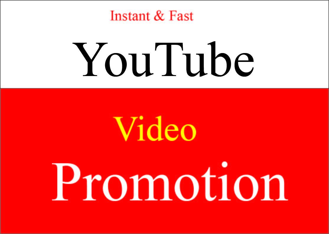 Get Fast Organic Youtube video promotion instant