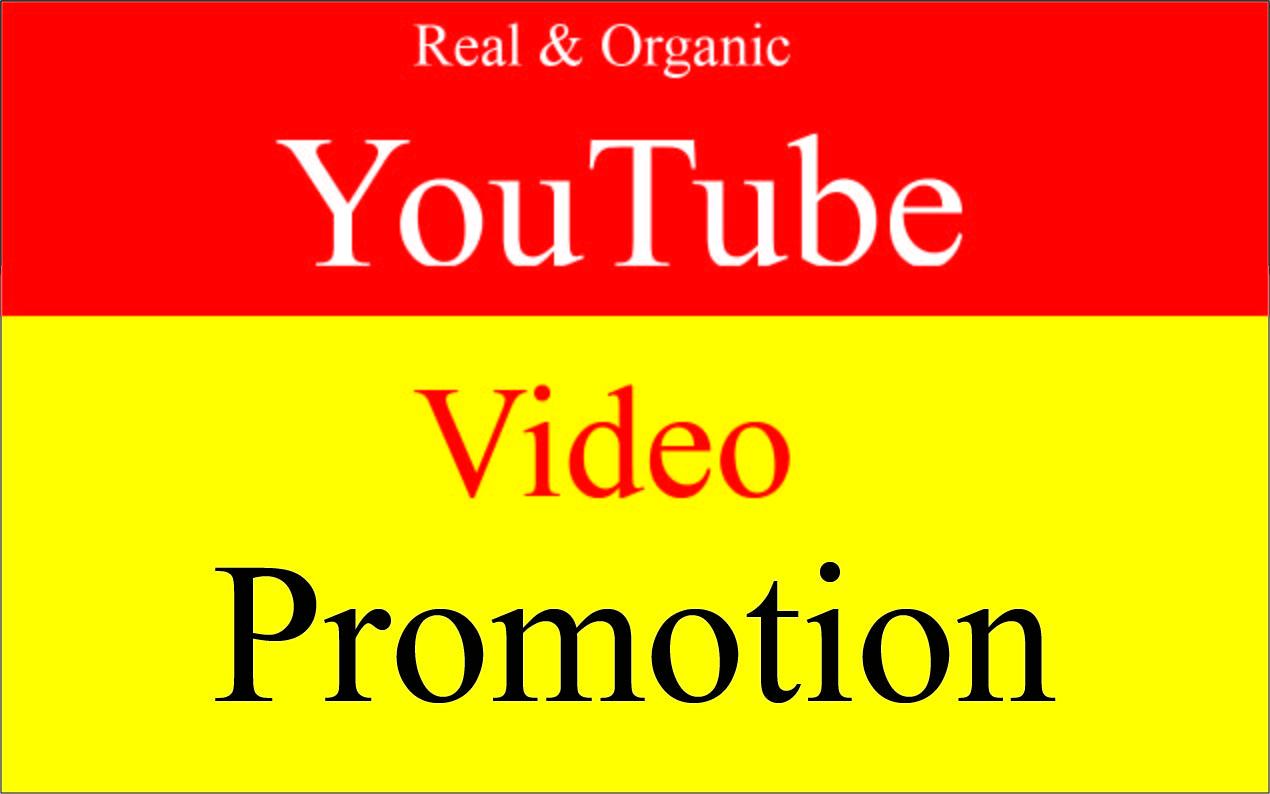 Get Fast Natural YouTube video promotion
