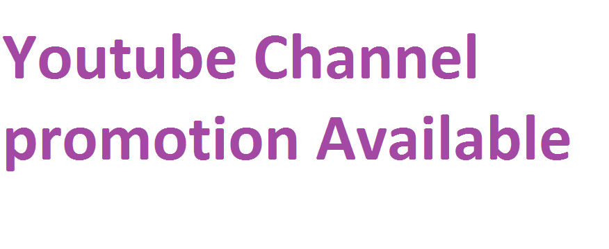 Get Instant Youtube chanel promotion genuine service ...