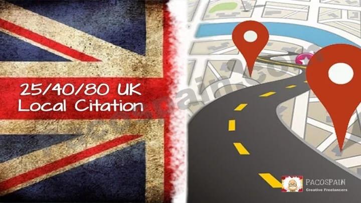 Make Manually 25 Upto 80 UK Local Listing Citations