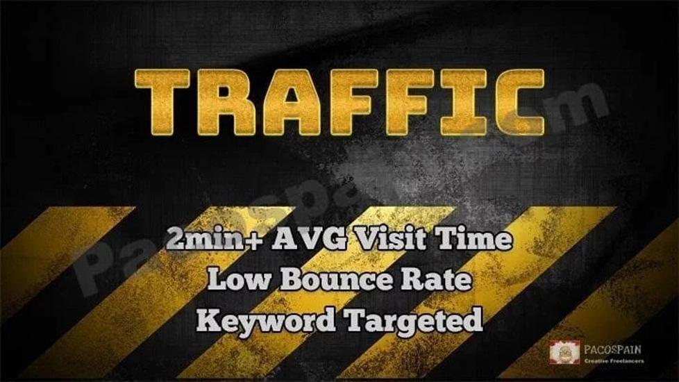 Low Bounce Rate Traffic, Long Duration, Keyword Tar...