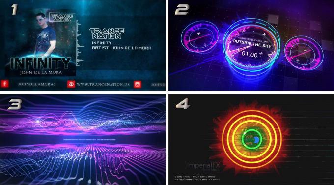 create a 3D visualizer music video