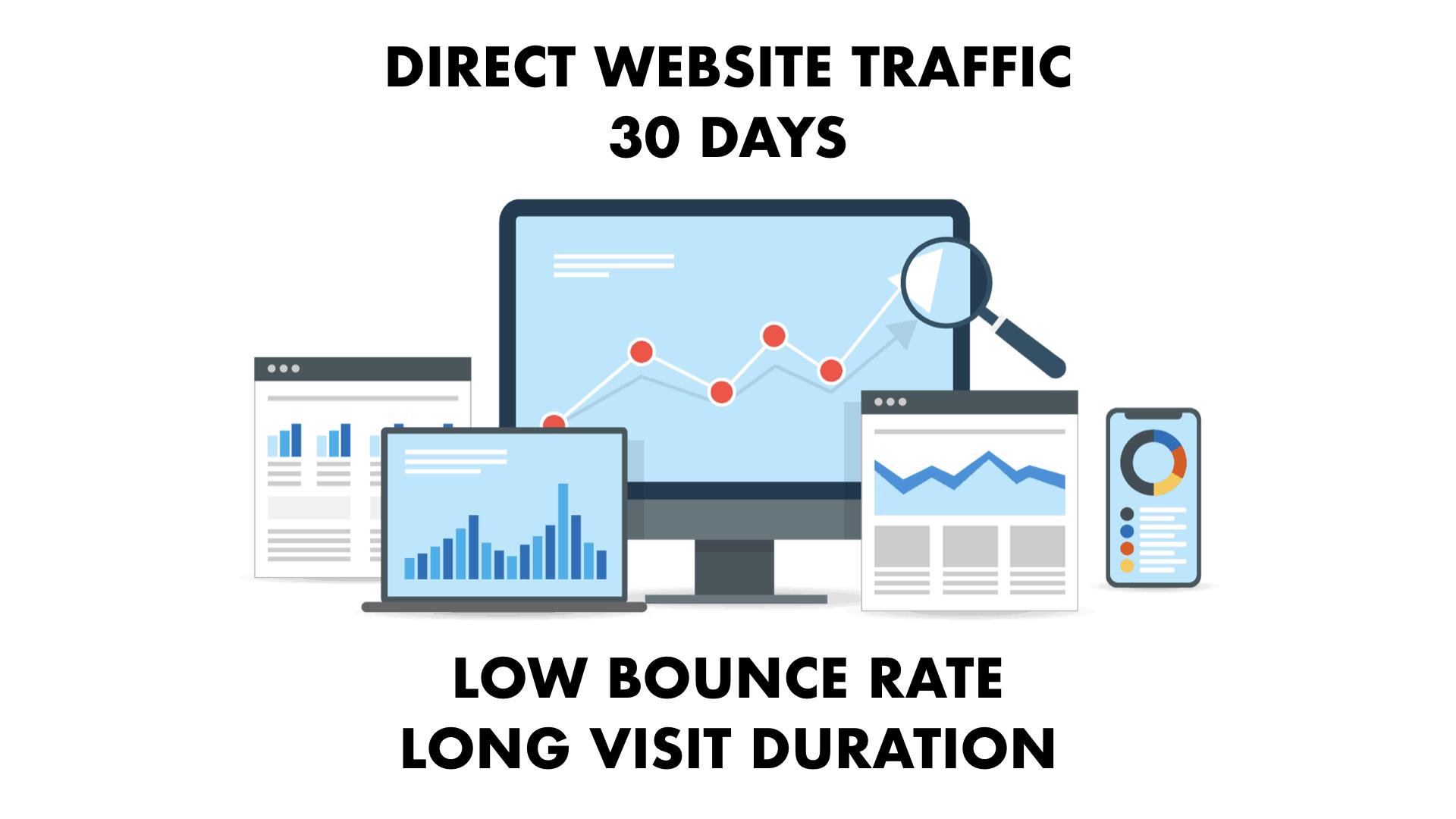 DIRECT Website Traffic with Low Bounce Rate and Long ...