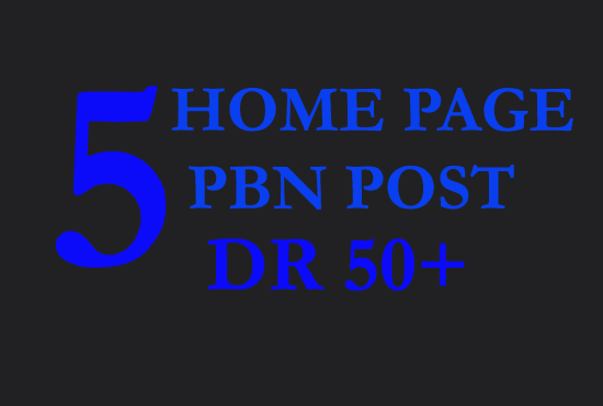 I will create 5 high DR dofollow pbn backlink