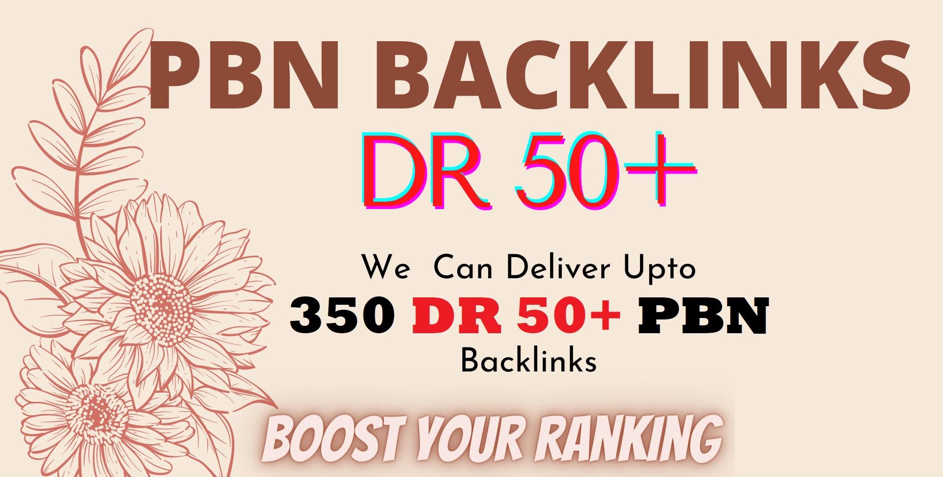 Provide 350 Permanent DR 50+ Homepage High Quality Do...