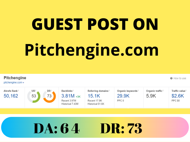 Guest Post on pitchengine. com - pitchengine DR 73