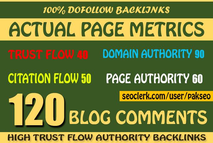 Manually Do 120 Blog Comments Dofollow Backlinks on H...