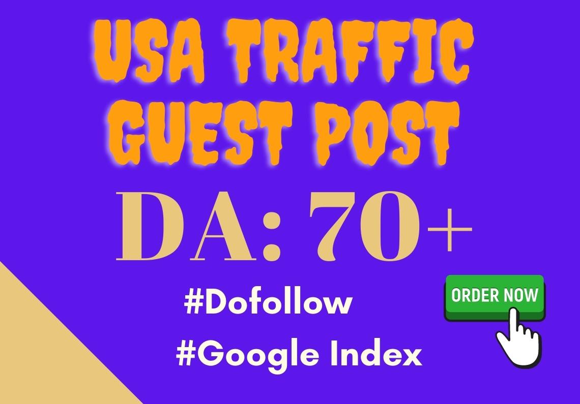 I will published USA traffic guest post on DA 50+ sit...