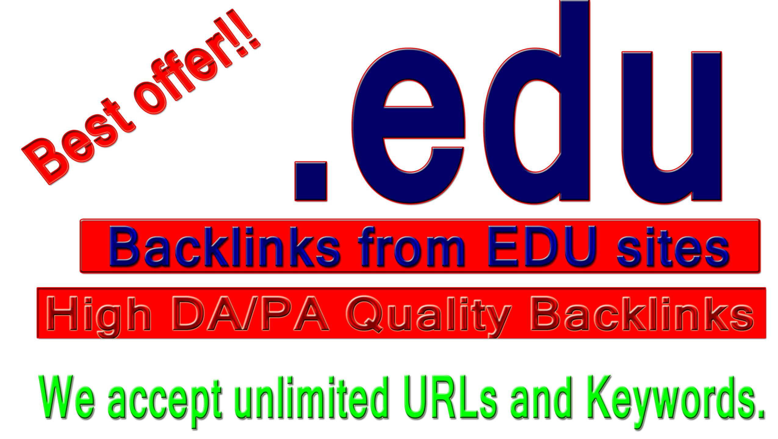 Boost your site with powerful 250+. edu high authorit...
