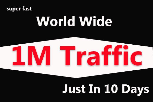 1000000 1M Super Fast World Wide Website Traffic