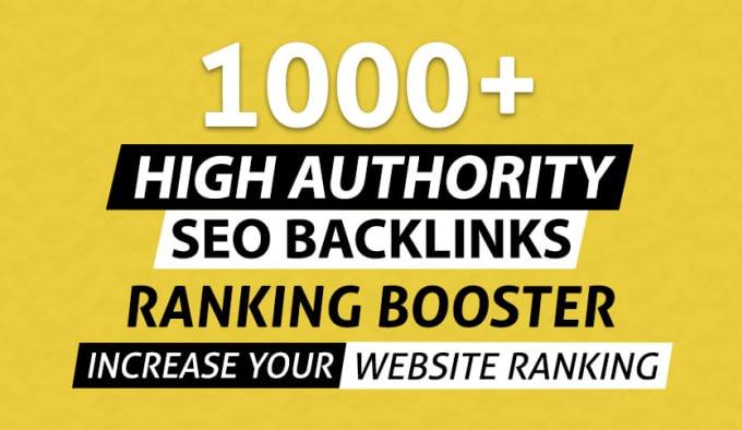 I will build 1000 PR9 high DA dofollow SEO backlinks