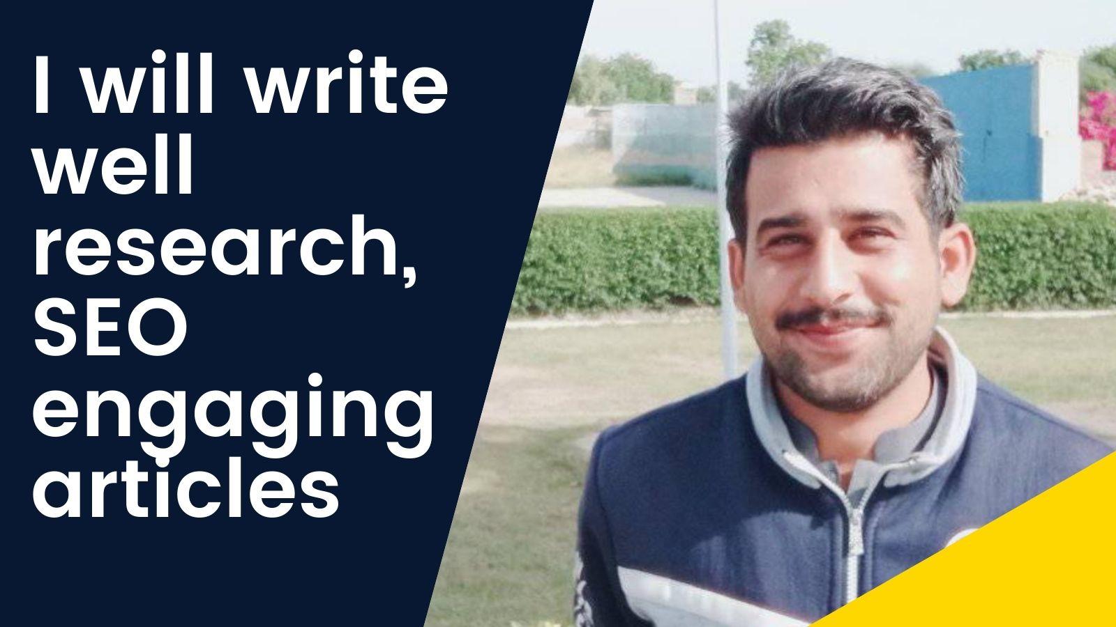 I will write 5 brilliant 500 word SEO articles