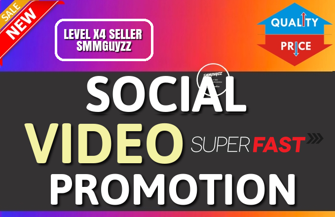 Fast SOCIAL VIDEO Promotion Organic And Real