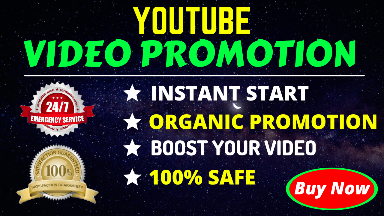 Youtube Video Promotion Marketing Exclusive Service