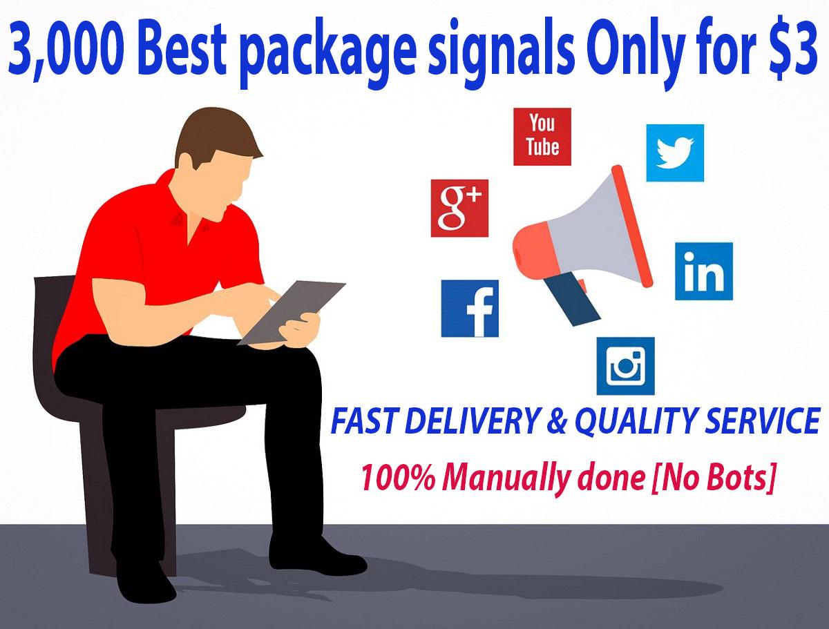 Build Naturally 3,000 Social Signals from authorty sm...