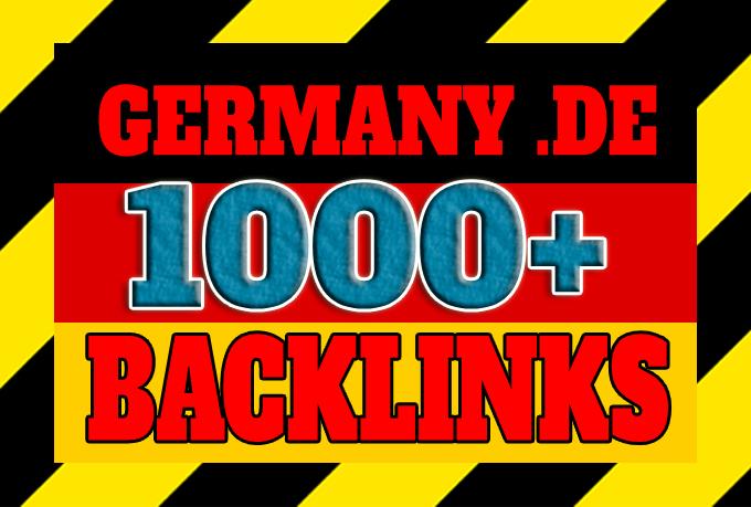 Get 1000+ Germany based backlinks from local DE domai...