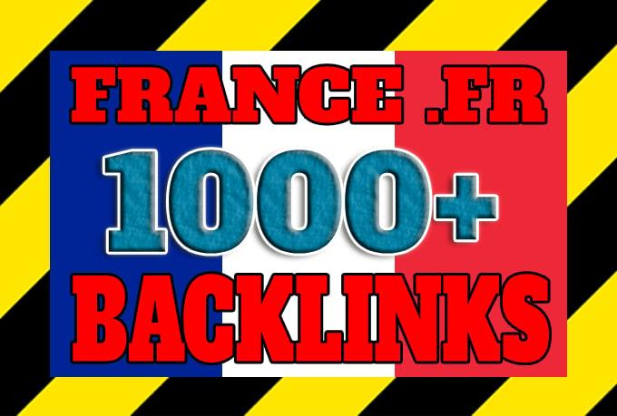 Get 1000+ France based backlinks from local FR domain...
