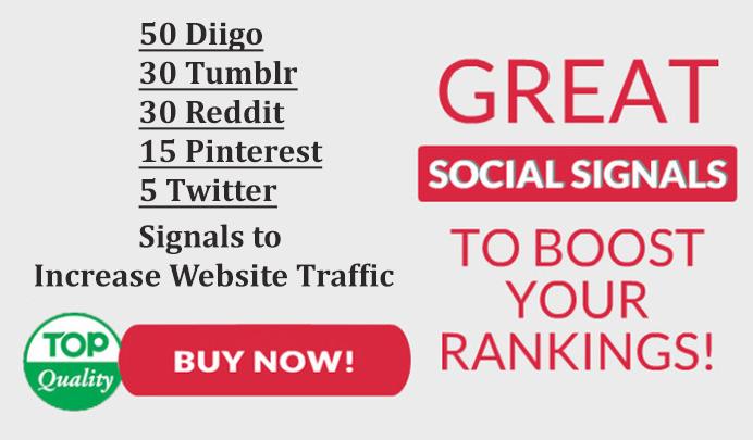 50 Diigo, 30 Tumblr, 30 Reddit, 15 Pinterest, 5 T...