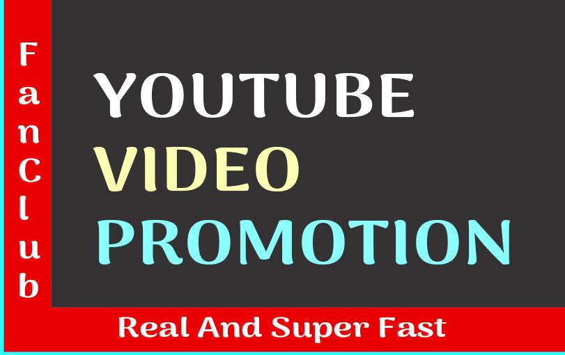 YOUTUBE VIDEO PROMOTION AND MARKETING REAL ORGANIC SE...