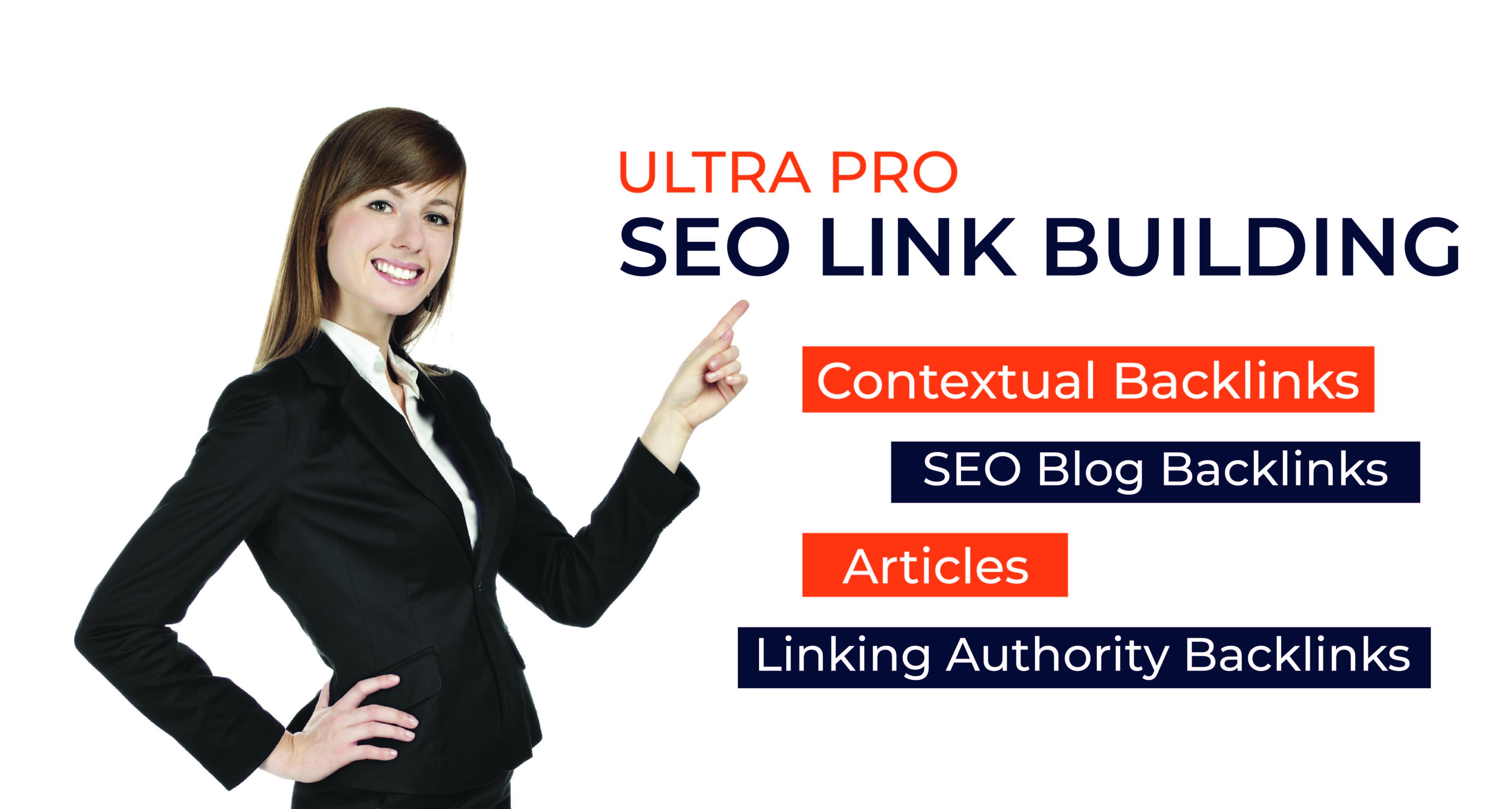 I will do ultra Pro SEO 100 contextual dofollow backl...