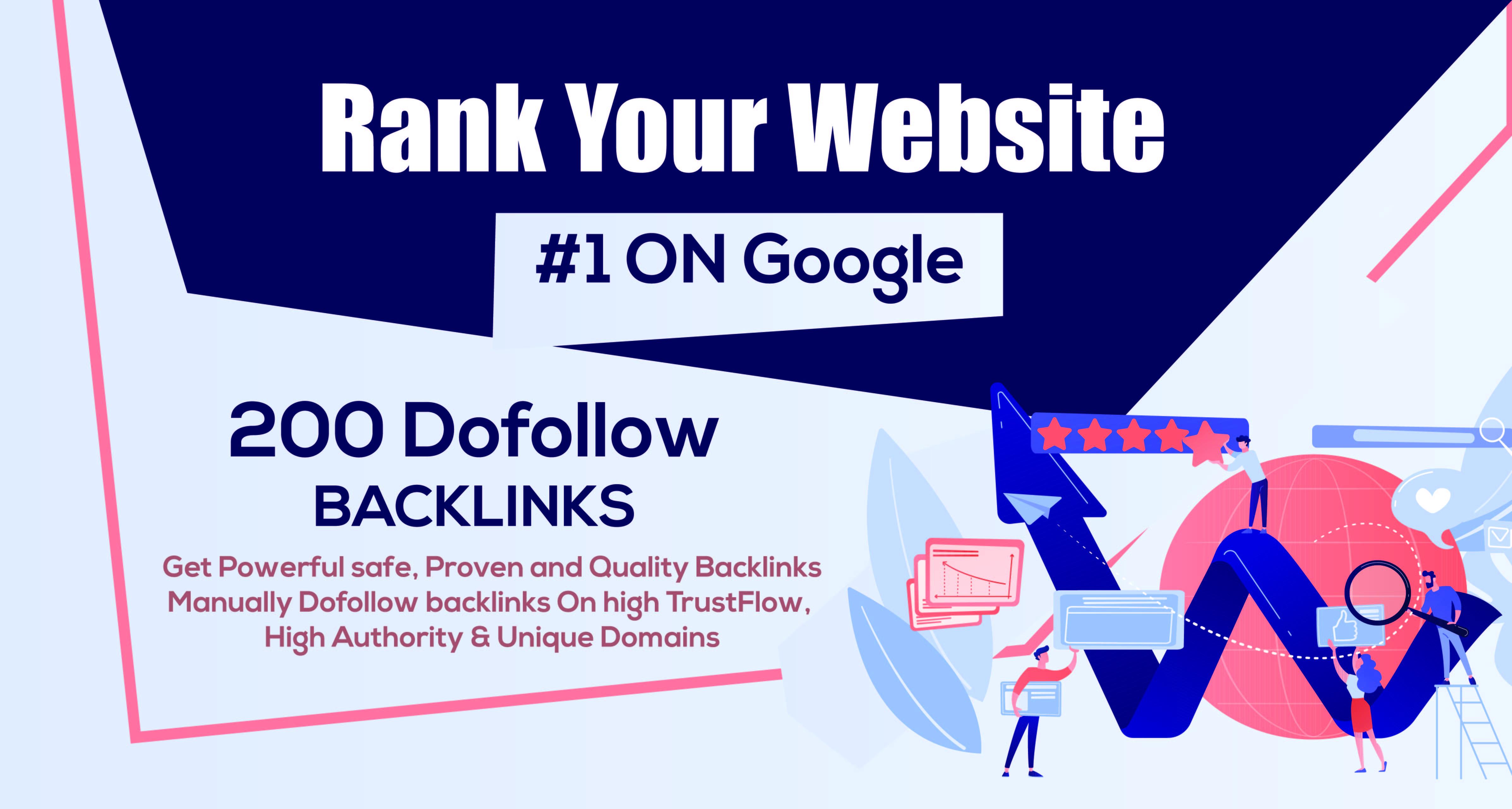 200 Unique Domain High Quality Backlinks Mix Properti...
