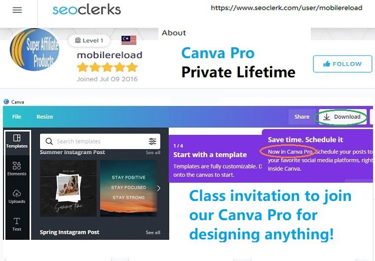 Invite You To Join The Designing Class Of Canva Pro L...