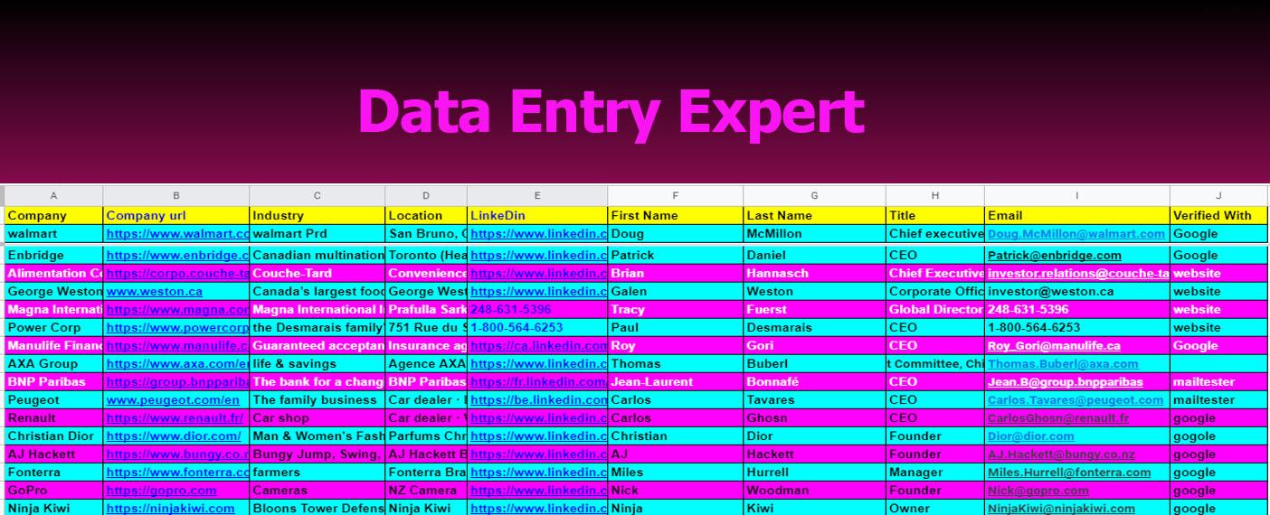 I will give you any data info lead and more
