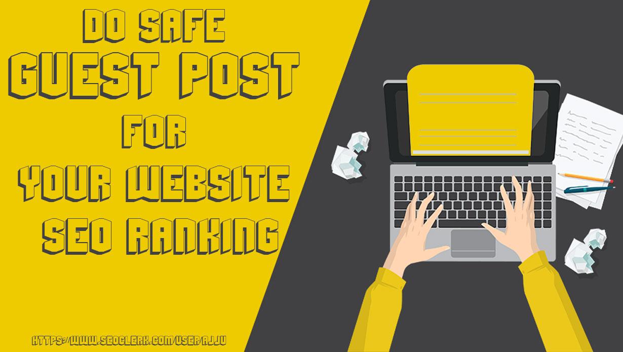 Do SEO guest post on a high domain authority blog